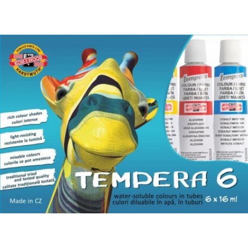 TEMPERA 6 CULORI 16ML KOH-I-NOOR