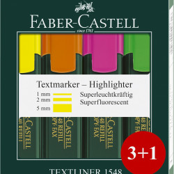 TEXTMARKER SET 3+1 1548 FABER-CASTELL