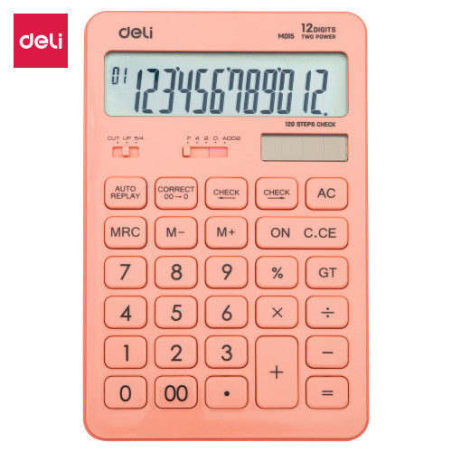 CALCULATOR BIROU 12DIG 1541 ROZ PASTEL DELI