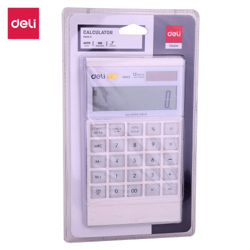 CALCULATOR BIROU 12DIG COMPACT MODERN ALB DELI