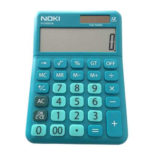 CALCULATOR BIROU 12DIG HCS001 ALBASTRU NOKI