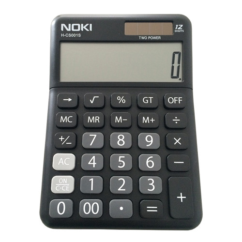 CALCULATOR BIROU 12DIG HCS001 NEGRU NOKI