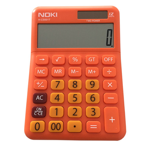 CALCULATOR BIROU 12DIG HCS001 PORTOCALIU NOKI
