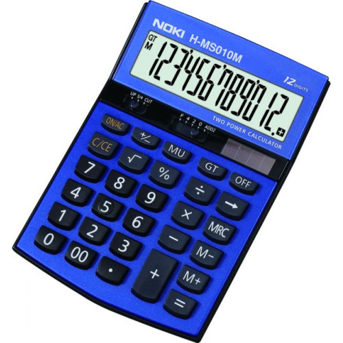 CALCULATOR BIROU 12DIG HMS010 ALBASTRU NOKI