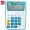 CALCULATOR BUZUNAR 12DIG ALB-ALBASTRU 1122 DELI