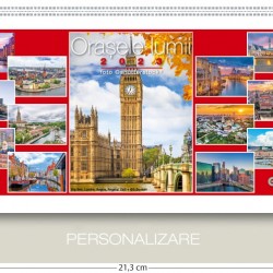 CALENDAR BIROU ORASELE LUMII 13 FILE 213*110MM EGO