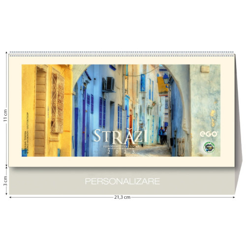 CALENDAR BIROU STRAZI 13 FILE 213*110MM EGO