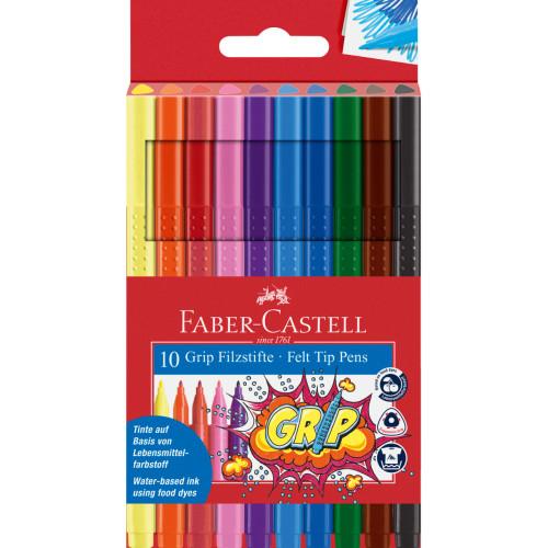CARIOCA 10 CULORI GRIP FABER-CASTELL