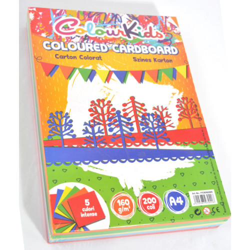 CARTON COPIATOR A4 AS INT 160G 5 CUL 200/TOP COLOUR KIDS PIGNA
