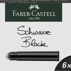 CARTUSE CERNEALA MICI NEGRE 6 BUC/CUTIE FABER-CASTELL