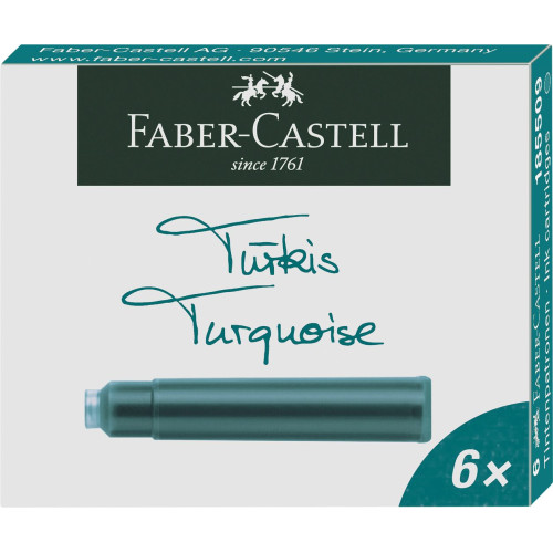 CARTUSE CERNEALA MICI TURCOAZ 6 BUC/CUTIE FABER-CASTELL