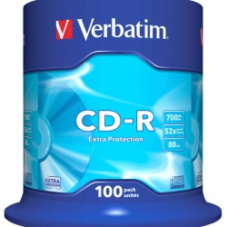 CD-R 100/SET VERBATIM 700MB 52X EP 43411