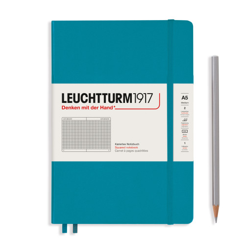 CAIET A5 AR COP. RIGIDA ALBASTRU OCEAN LEUCHTTURM