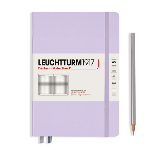 CAIET A5 AR COP. RIGIDA LILA LEUCHTTURM