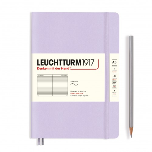 CAIET A5 DR COP. FLEXIBILA LILA LEUCHTTURM