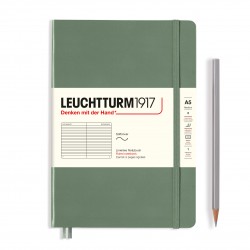 CAIET A5 DR COP. FLEXIBILA OLIVE LEUCHTTURM