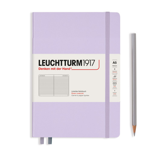 CAIET A5 DR COP. RIGIDA LILA LEUCHTTURM