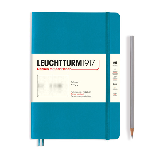 CAIET A5 PUNCTAT COP. FLEXIBILA ALBASTRU OCEAN LEUCHTTURM