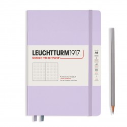 CAIET A5 PUNCTAT COP. RIGIDA LILA LEUCHTTURM