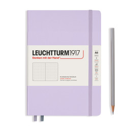 CAIET A5 PUNCTAT COP. RIGIDA LILA LEUCHTTURM