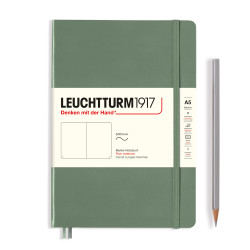 CAIET A5 VELIN COP. FLEXIBILA OLIVE LEUCHTTURM
