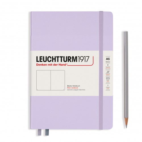 CAIET A5 VELIN COP. RIGIDA LILA LEUCHTTURM