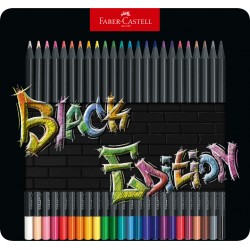 CREIOANE COLORATE 24 CULORI BLACK EDITION CUTIE METAL FABER-CASTELL
