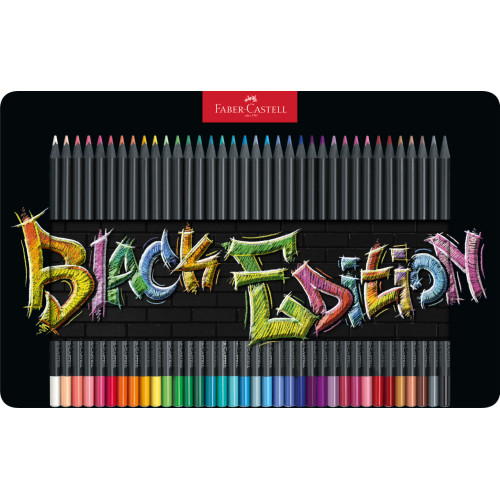 CREIOANE COLORATE 36 CULORI BLACK EDITION CUTIE METAL FABER-CASTELL