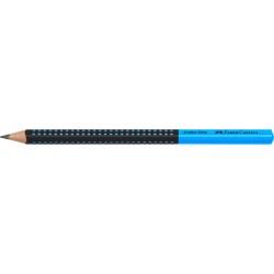 CREION GRAFIT B JUMBO GRIP TWO TONE NEGRU-ALBASTRU 2022 FABER-CASTELL