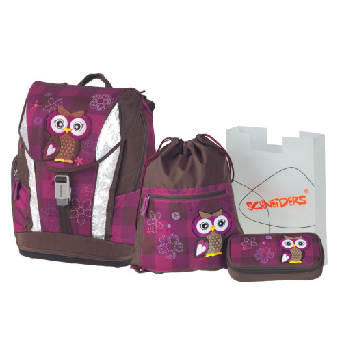 GHIOZDAN THE OWL ROSU+PENAR, SAC SPORT, CUT PT CARTI SCHNEIDERS