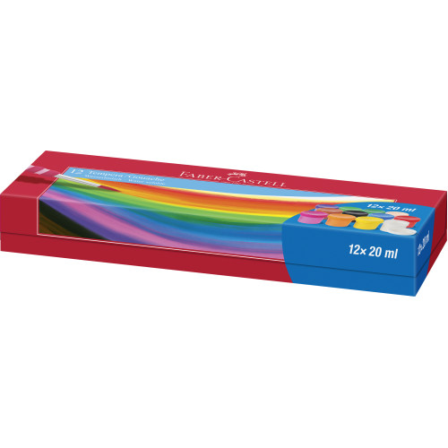 GUASE 12 CULORI 20ML FABER-CASTELL