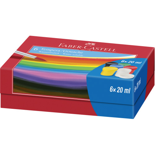 GUASE 6 CULORI 20ML FABER-CASTELL