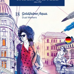 MARKER SOLUBIL 2 CAPETE SET 18 BUC GOLDFABER FABER-CASTELL