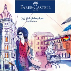 MARKER SOLUBIL 2 CAPETE SET 24 BUC CANDY SHOP GOLDFABER FABER-CASTELL