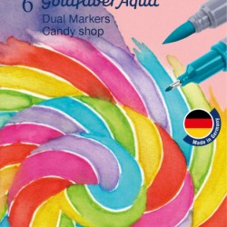 MARKER SOLUBIL 2 CAPETE SET 6 BUC CANDY SHOP GOLDFABER FABER-CASTELL