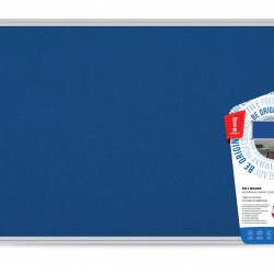 PANOU TEXTIL 60*90 CM ALBASTRU RAMA ALUMINIU MEMO BE
