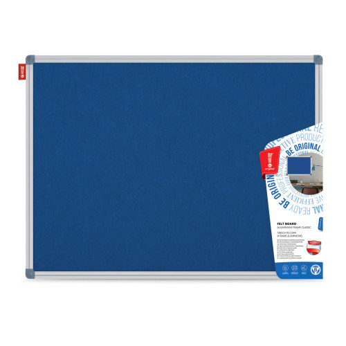 PANOU TEXTIL 60*90 CM ALBASTRU RAMA ALUMINIU MEMO BE
