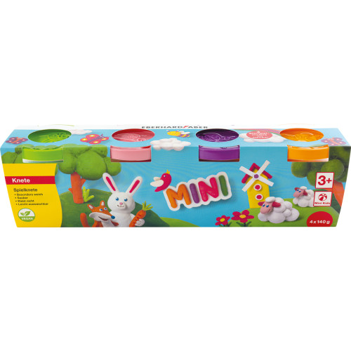 PLASTILINA MODELAJ 4CULORI SPECIALE X 140G EBERHARD FABER