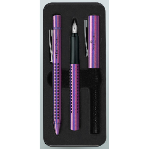 SET CADOU STILOU + PIX GRIP 2011 GLAM VIOLET FABER-CASTELL