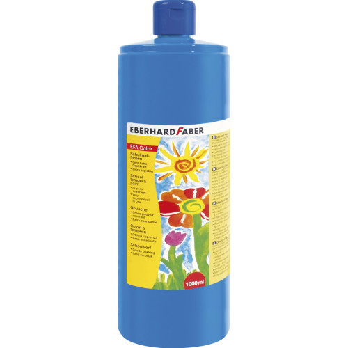 TEMPERA 1000 ML ALBASTRU DESCHIS EBERHARD FABER