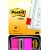 INDEX PLASTIC 25.4*43.7 MM ROZ NEON POST-IT 3M