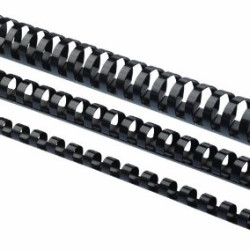 INEL PLASTIC 10MM NEGRU PT 41-55 COLI 100/CUT FELLOWES