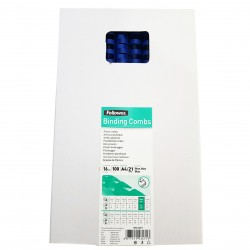 INEL PLASTIC 16MM ALBASTRU PT 101-120 COLI 100/CUT FELLOWES