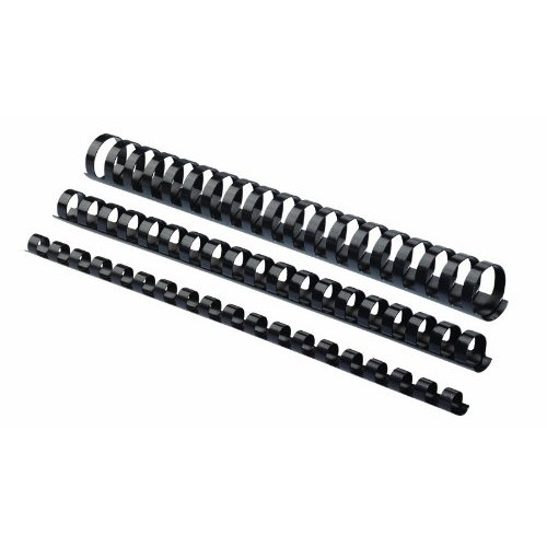 INEL PLASTIC 19MM NEGRU PT 121-150 COLI 100/CUT FELLOWES