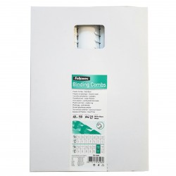 INEL PLASTIC 45MM NEGRU PT 341-410 COLI 50/CUT FELLOWES