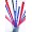 INEL PLASTIC 6MM ALBASTRU PT 2-20 COLI 100/CUTIE FELLOWES