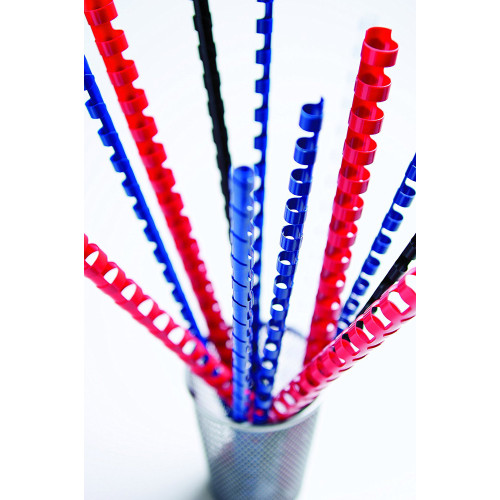 INEL PLASTIC 6MM ALBASTRU PT 2-20 COLI 100/CUTIE FELLOWES