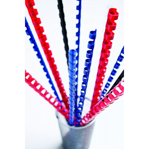 INEL PLASTIC 6MM ALBASTRU PT 2-20 COLI 25/CUTIE FELLOWES