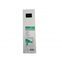 INEL PLASTIC 6MM NEGRU PT 2-20 COLI 100/CUT FELLOWES