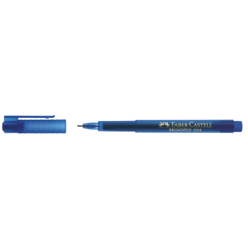 LINER 0.8MM ALBASTRU BROADPEN 1554 FABER-CASTELL